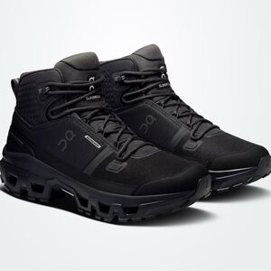 On Running Cloudrock Waterproof Mid-Top Boots - Black